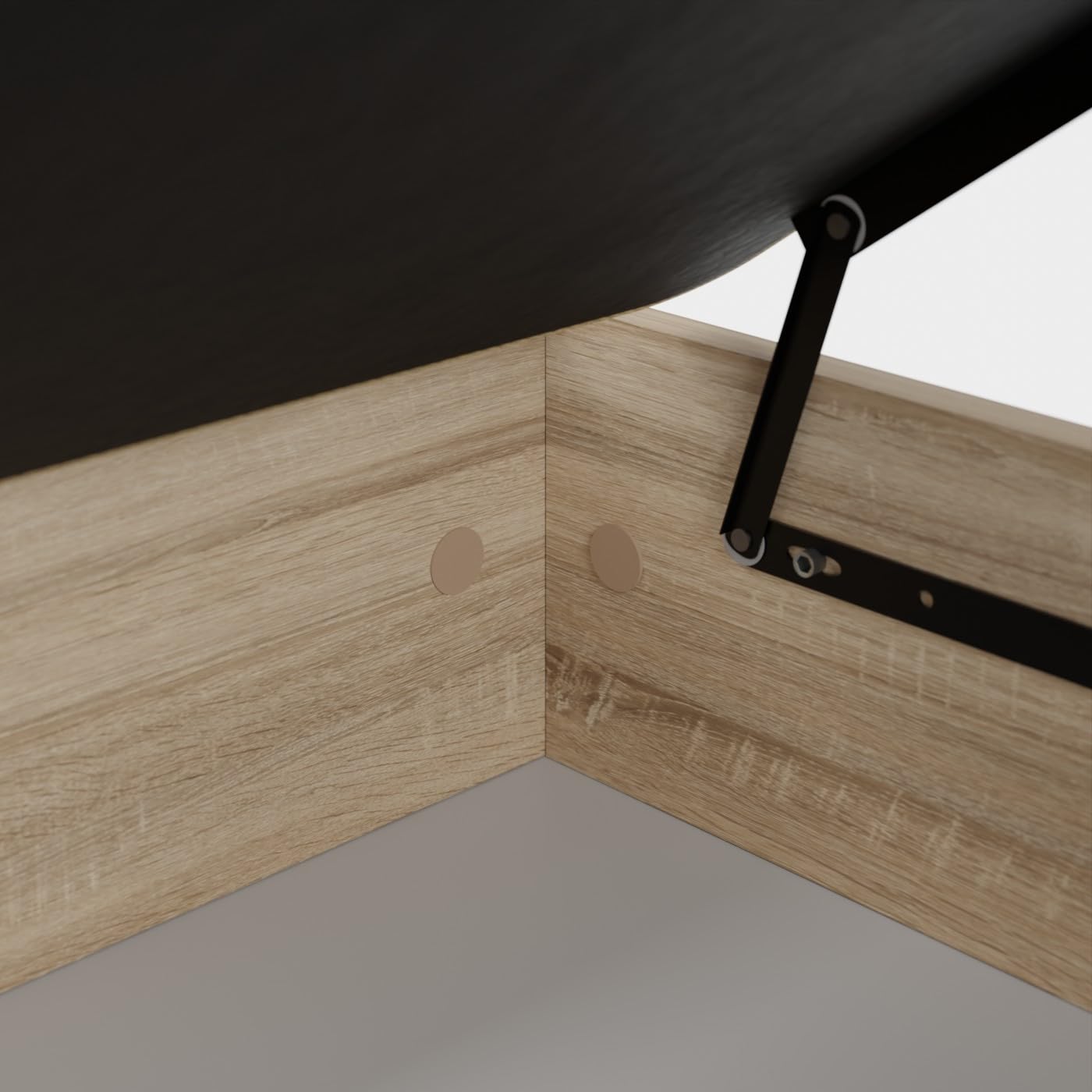 DUÉRMETE ONLINE - Canapé Abatible Lateral Cambria 90x190 cm, Gran Capacidad de Almacenaje, Estructura Súper Reforzada, Tapa 3D Transpirable, Incluye Subida a Domicilio