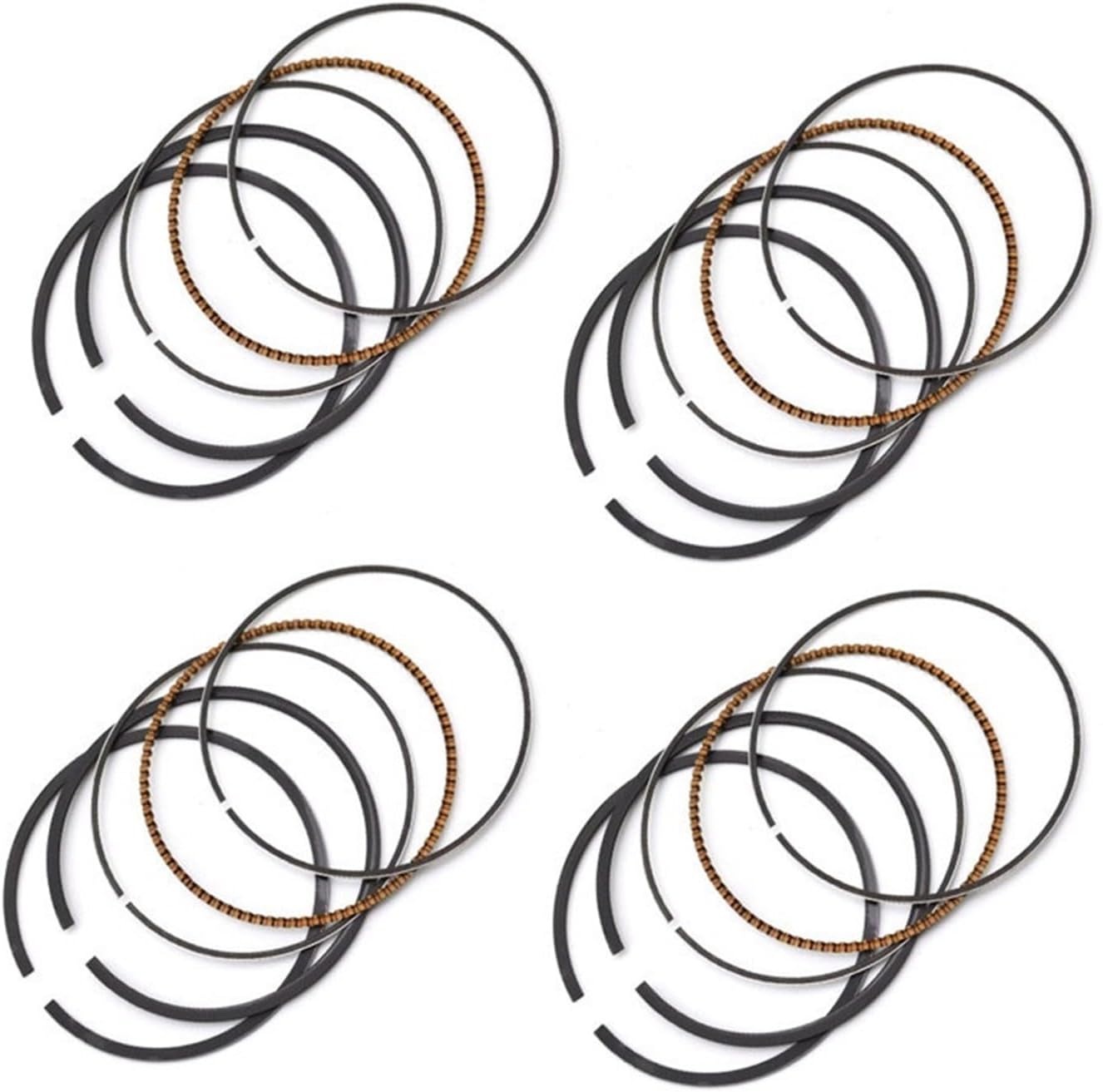1/2 Sets Motorcycle Engine Piston Rings Kit Bore STD Size 53~54mm Compatible With CA250 CMX250 CMX250C Rebel 250 13021-KBG-305(1 Set 54mm)