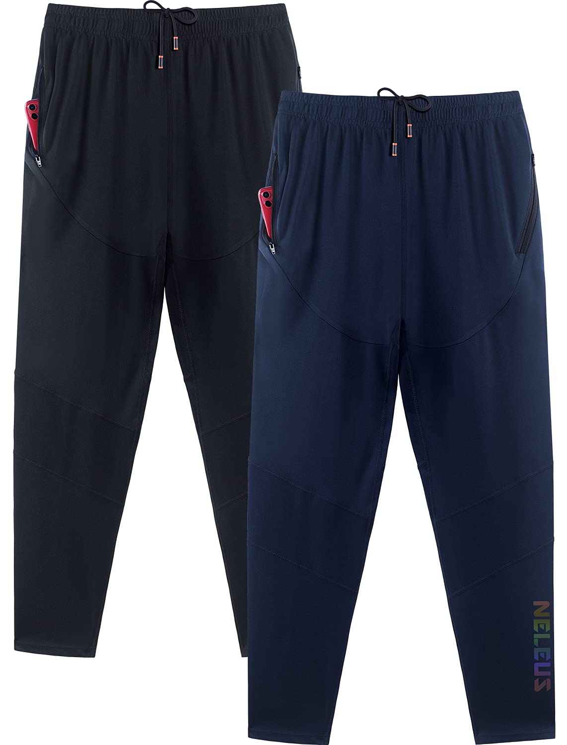NELEUSMen's Workout Athletic Running Tapered Pants