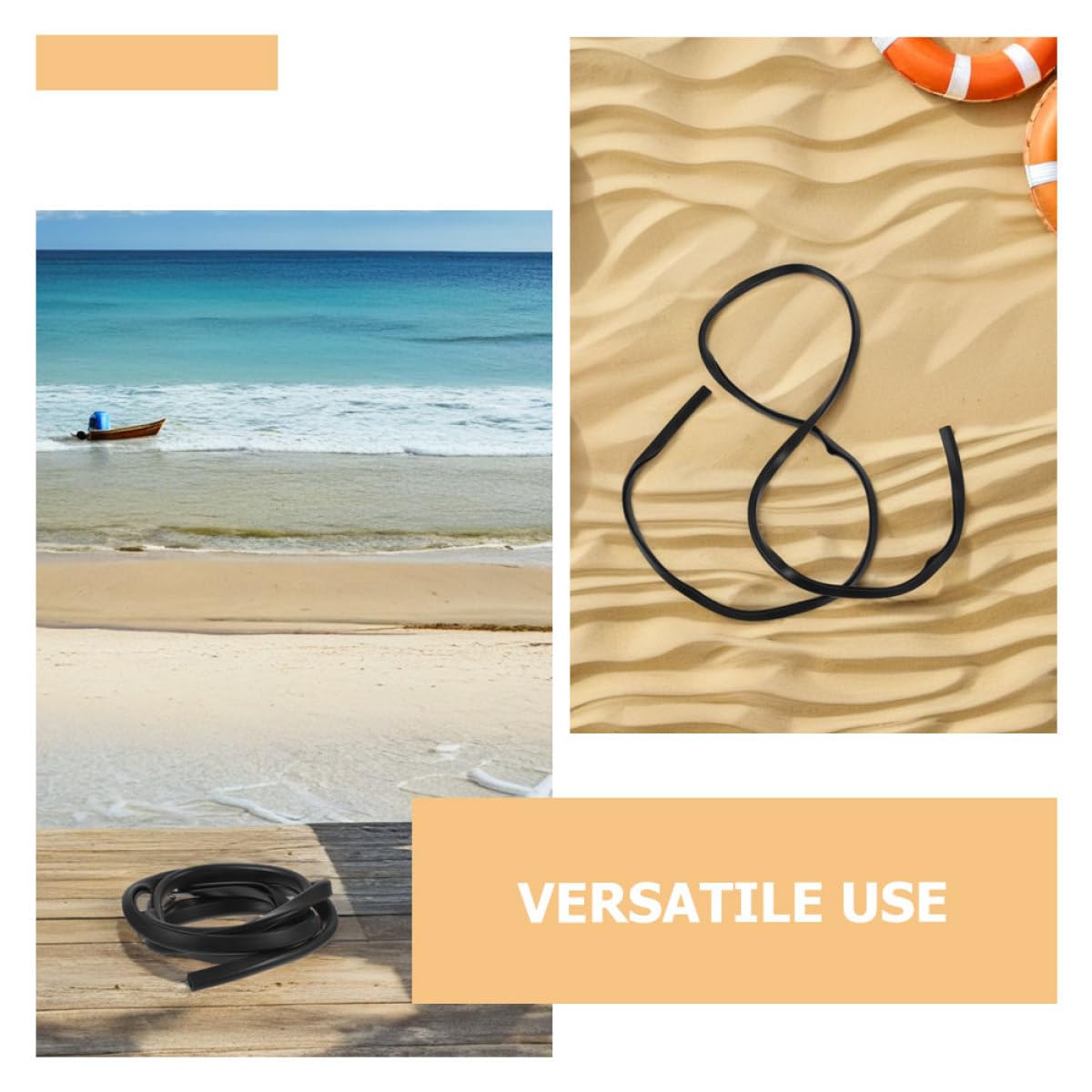 Alasum 2 Stück Sup Paddelkantenschutzband aus Robustem PVC 1m – Paddelblattschutz für Wassersport Aufprallschutz für Surf und Kanu Paddel Einfach zu Montieren Leichtes Design