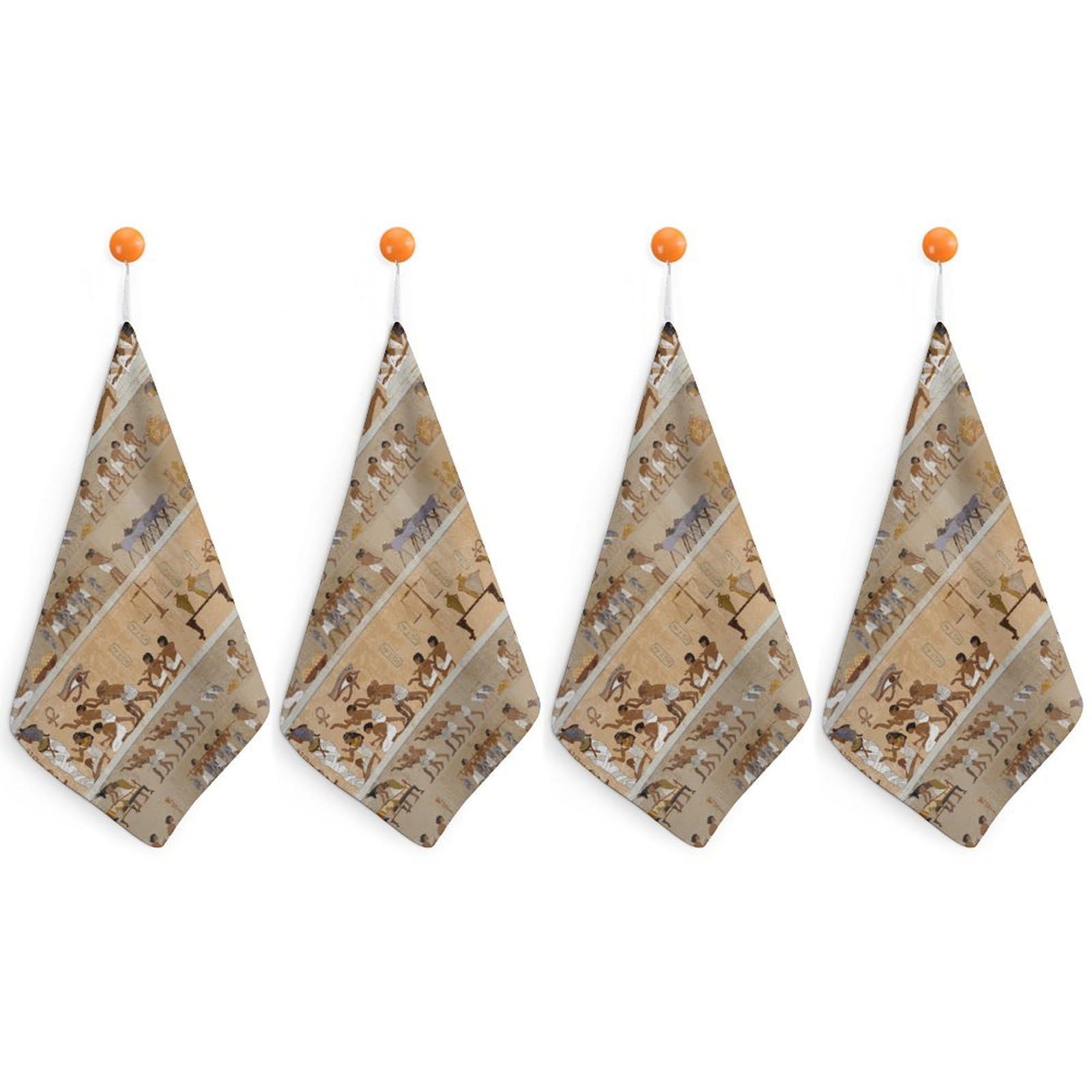 CGSBNGHA Ancient Egypt Frescoes Hand Towel Hanging Face Towels Cleaning Cloths Handkerchief for Bathroom Kitchen