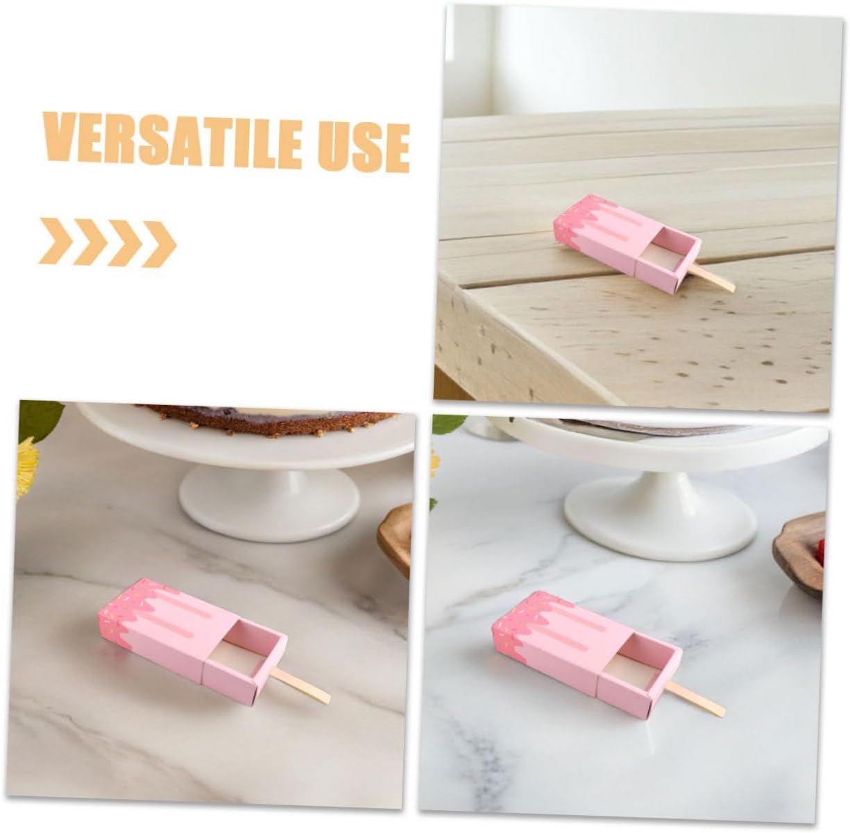 HEANUJJ 50pcs Ice Cream Candy Boxes Drawer Style Paper Package Box for Wedding Party Supplies Creative Candy Case Container image 3