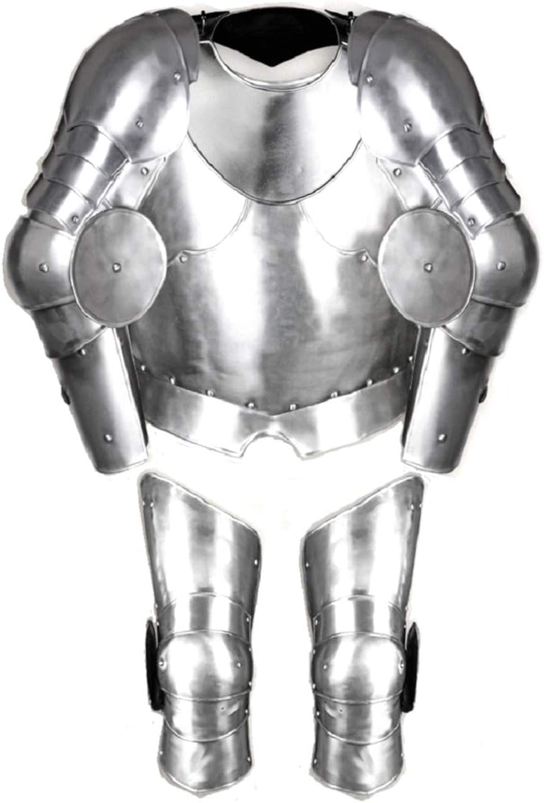 Gustav Large Set Steel Chestplate Pauldrons Full Arm