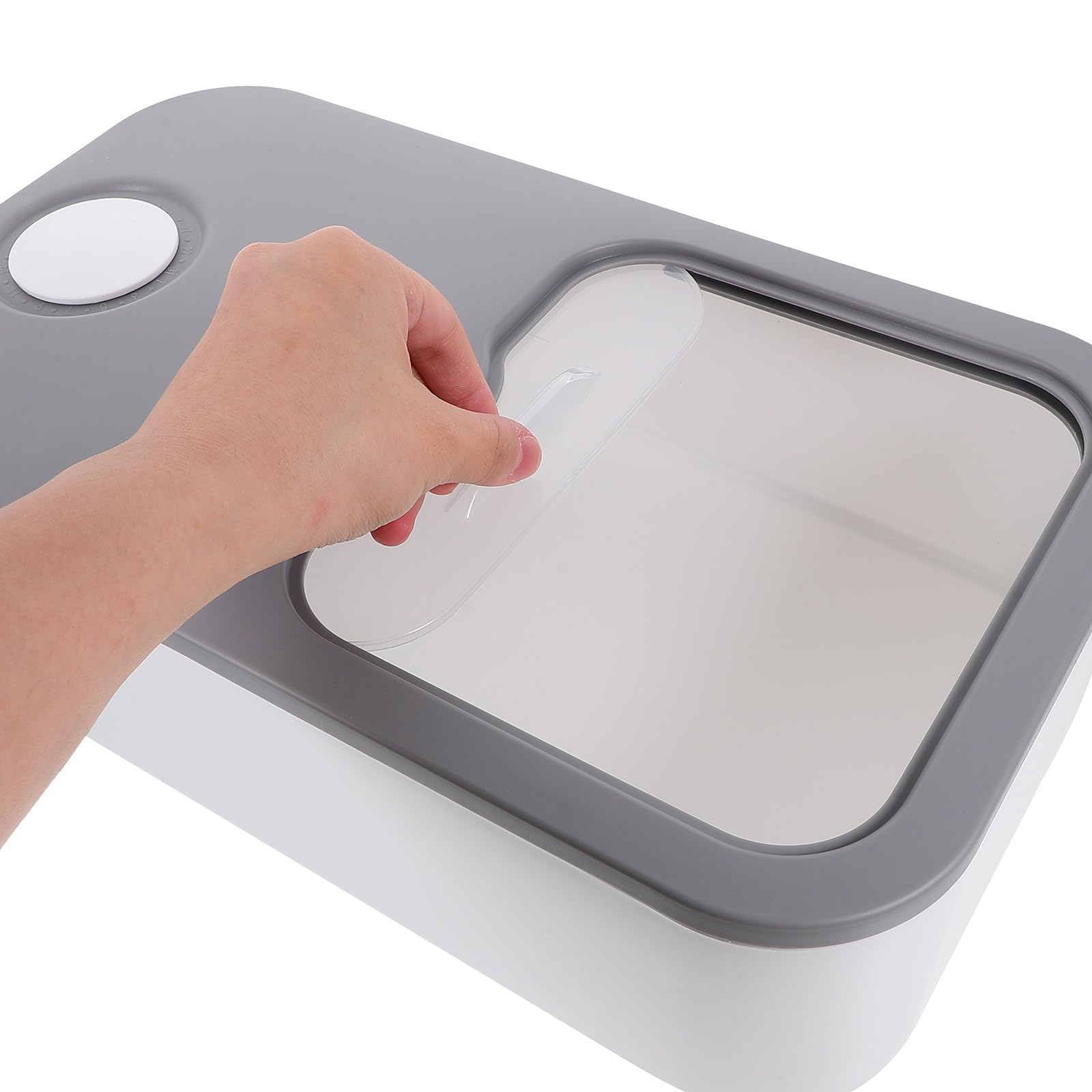 jojofuny Contenedor Hermético Tapa Que Bloquea el Aire Plástico Resistente de 5kg para Conservar Granos para Almacenamiento de Arroz en Cocina