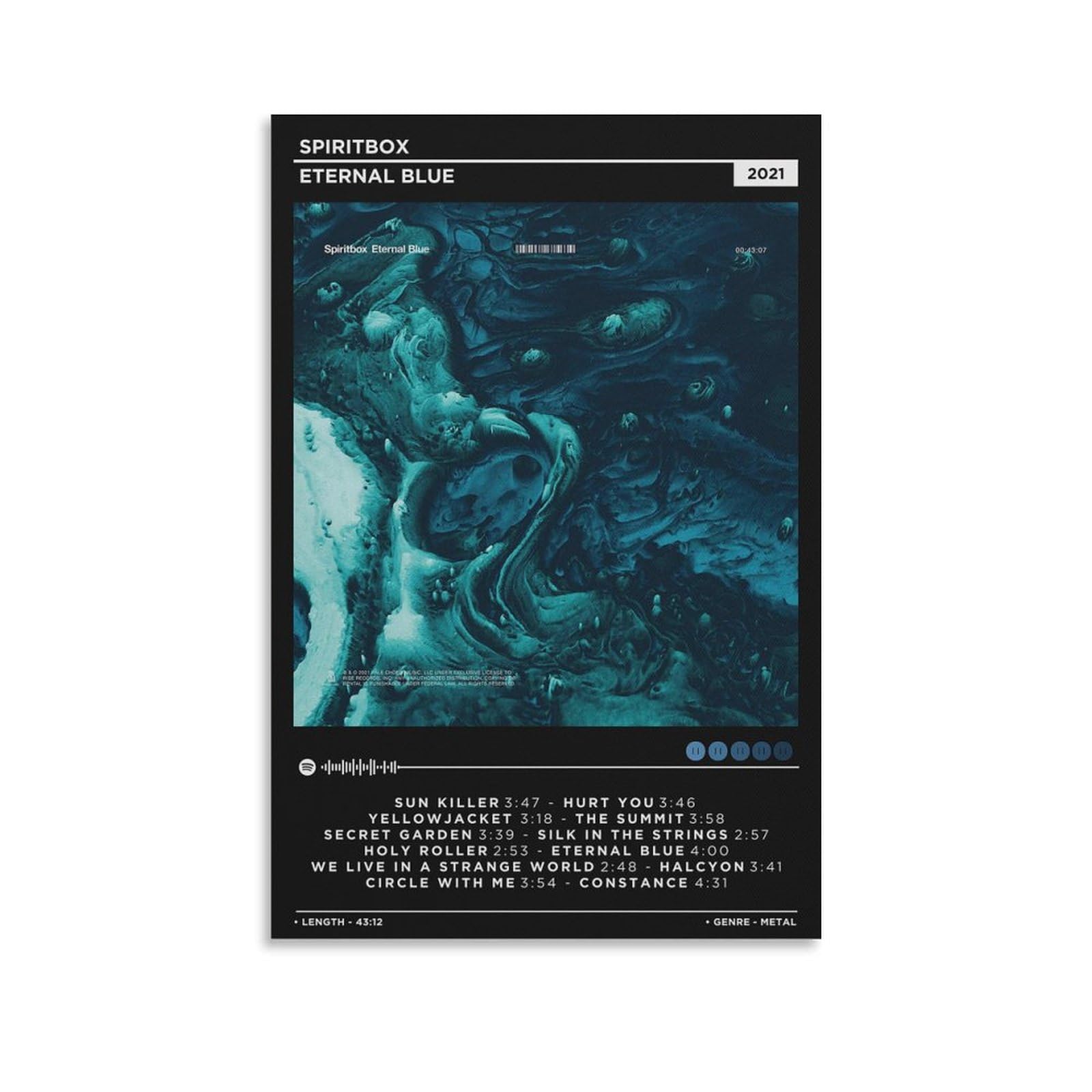 Favorite Blue「FB BEST～eternal pictures～」 Amazon.com: VTEVVBN Spiritbox - Eternal Blue Canvas Poster