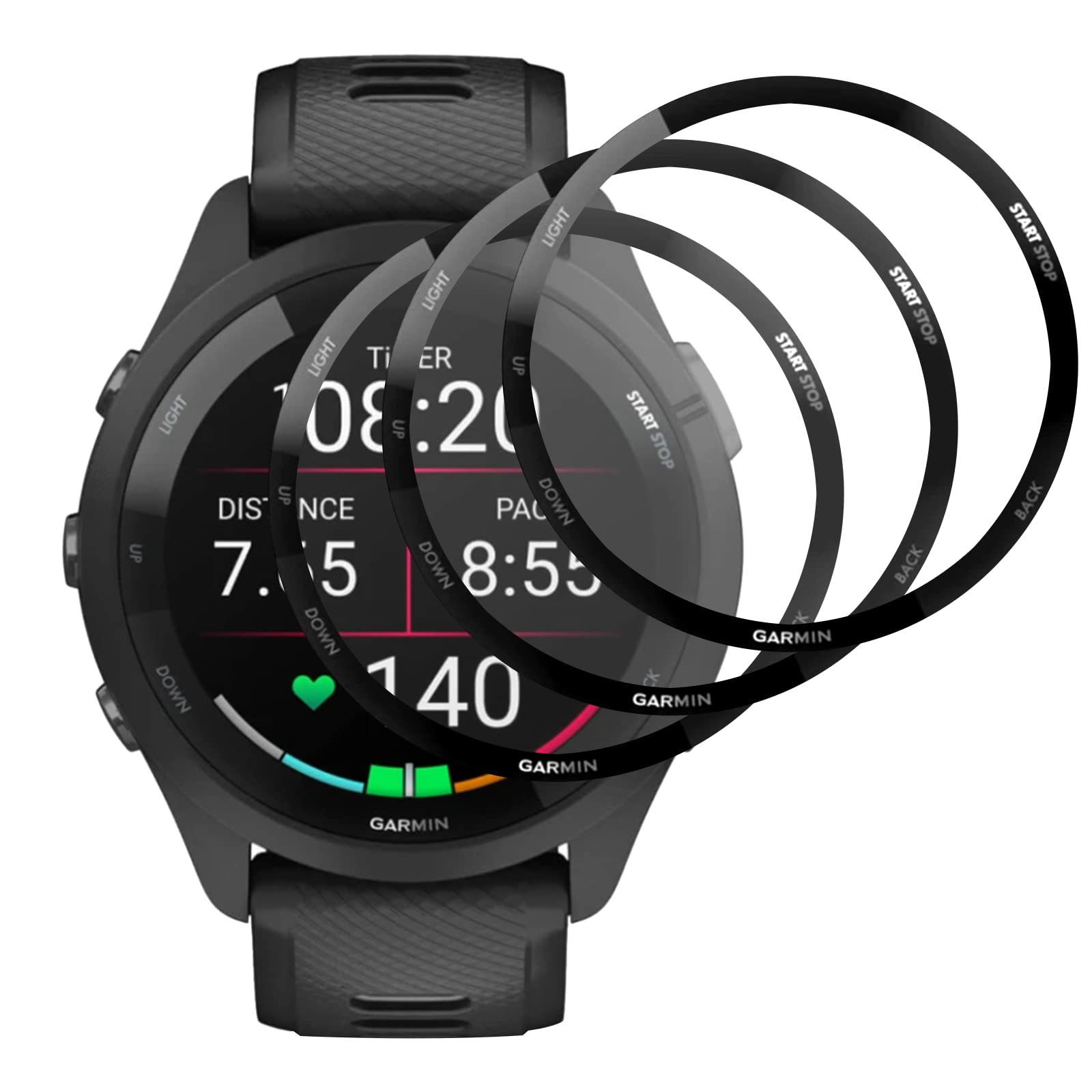 Kal-Verre Trempé Pour Garmin Forerunner 265s Protection Écran