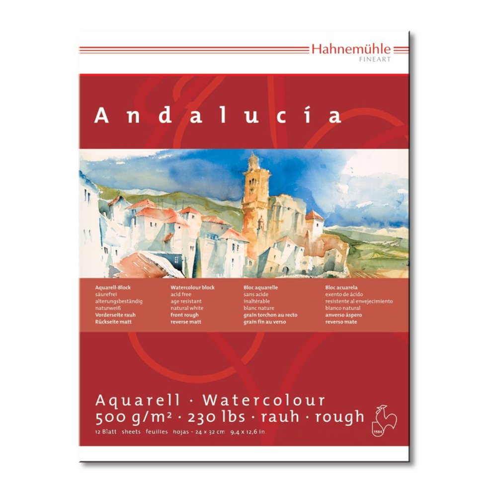 Hahnemuhle Andalucia 500gsm Watercolour Block 24x32cm