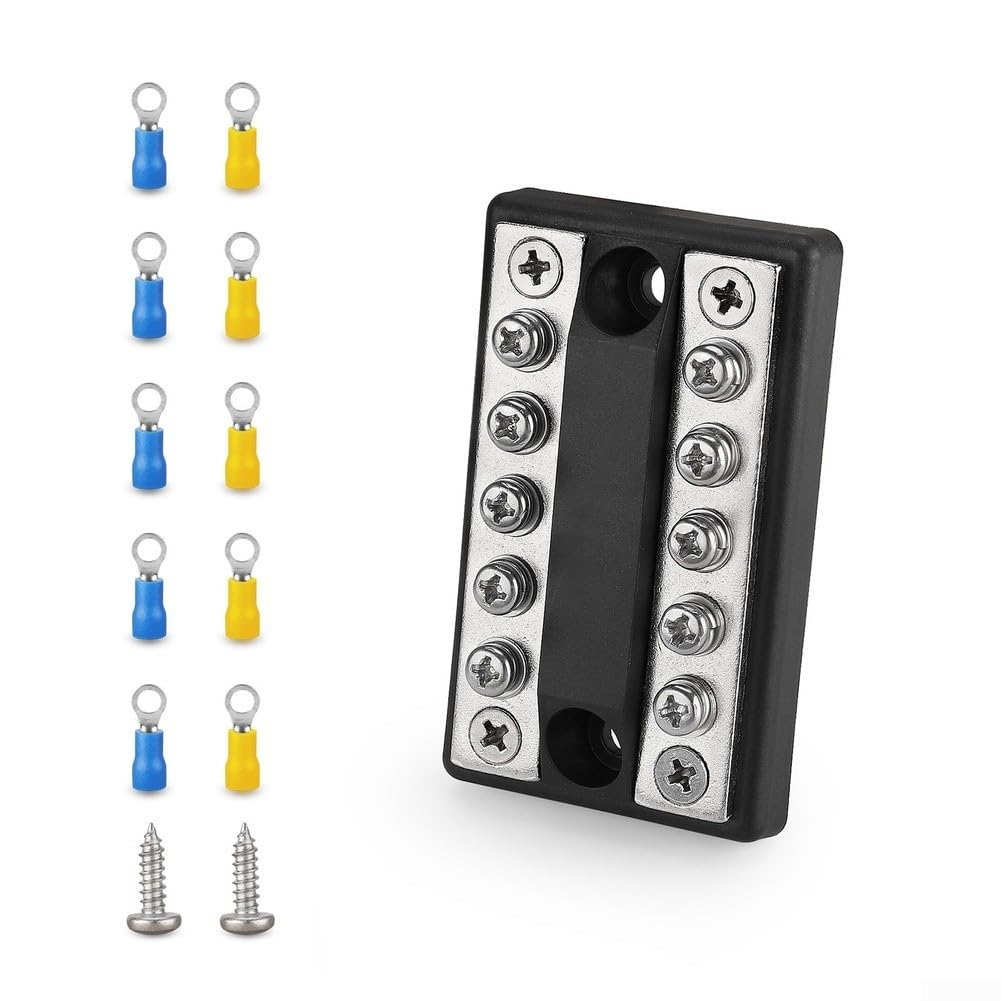 Barra Colectora Dual RV 5 Circuitos 100A Cobre(10 Circuits)