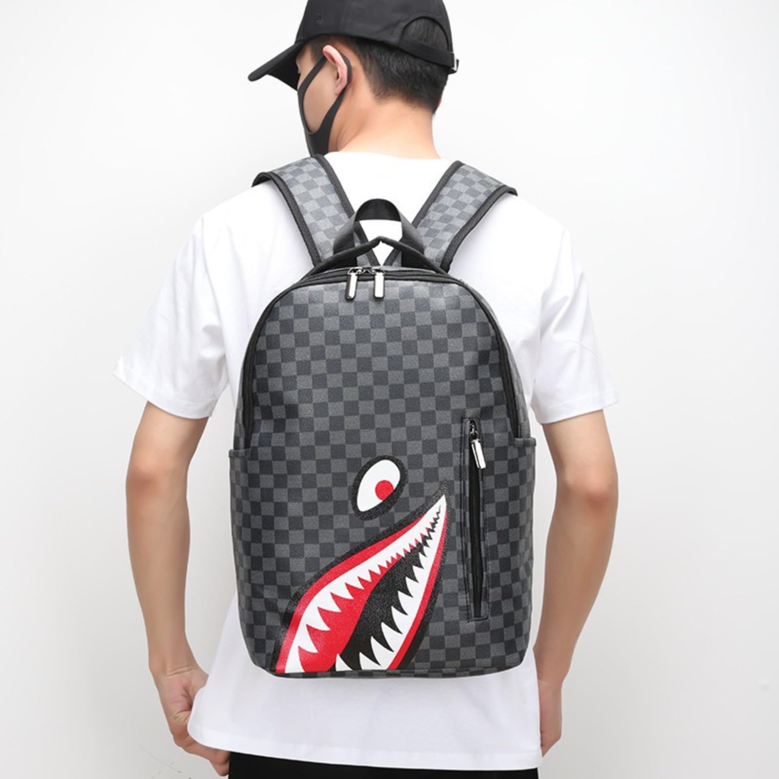 Zaino casual e leggero per computer portatile in tela per viaggi, affari, scuola e outdoor, zaino impermeabile da viaggio, zaino da trekking per uomo