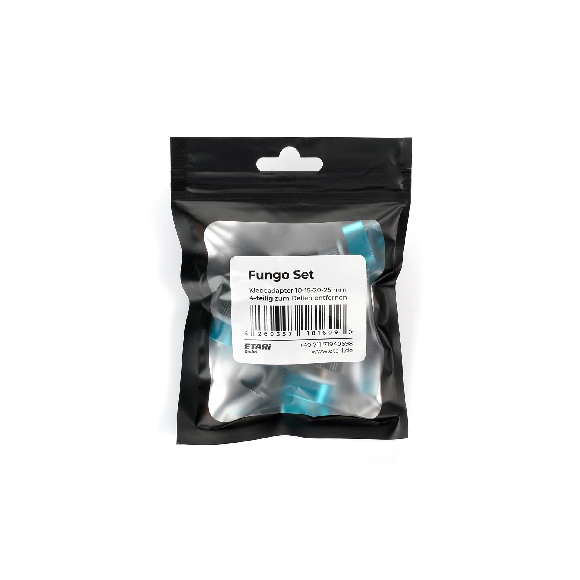 Fungo - Adattatore adesivo 4 pezzi 10-15-20-25 mm per rimuovere ammaccature PDR Tools