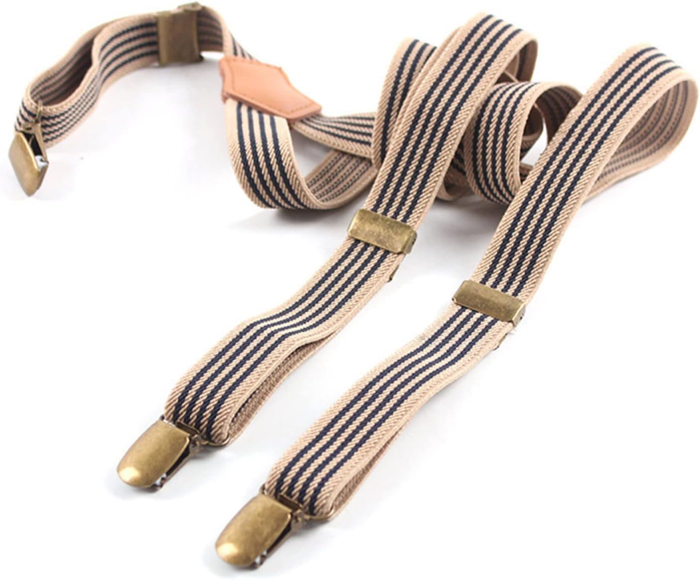 Bretelles pantalon casual kaki pour rehausser votre style rétro au quotidien