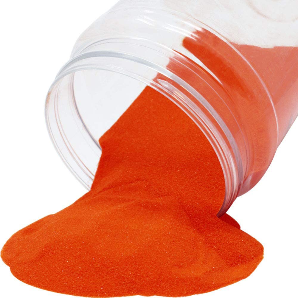 Just Artifacts Craft and Terrarium Decorative Colored Sand (1lb, Tangerine)
