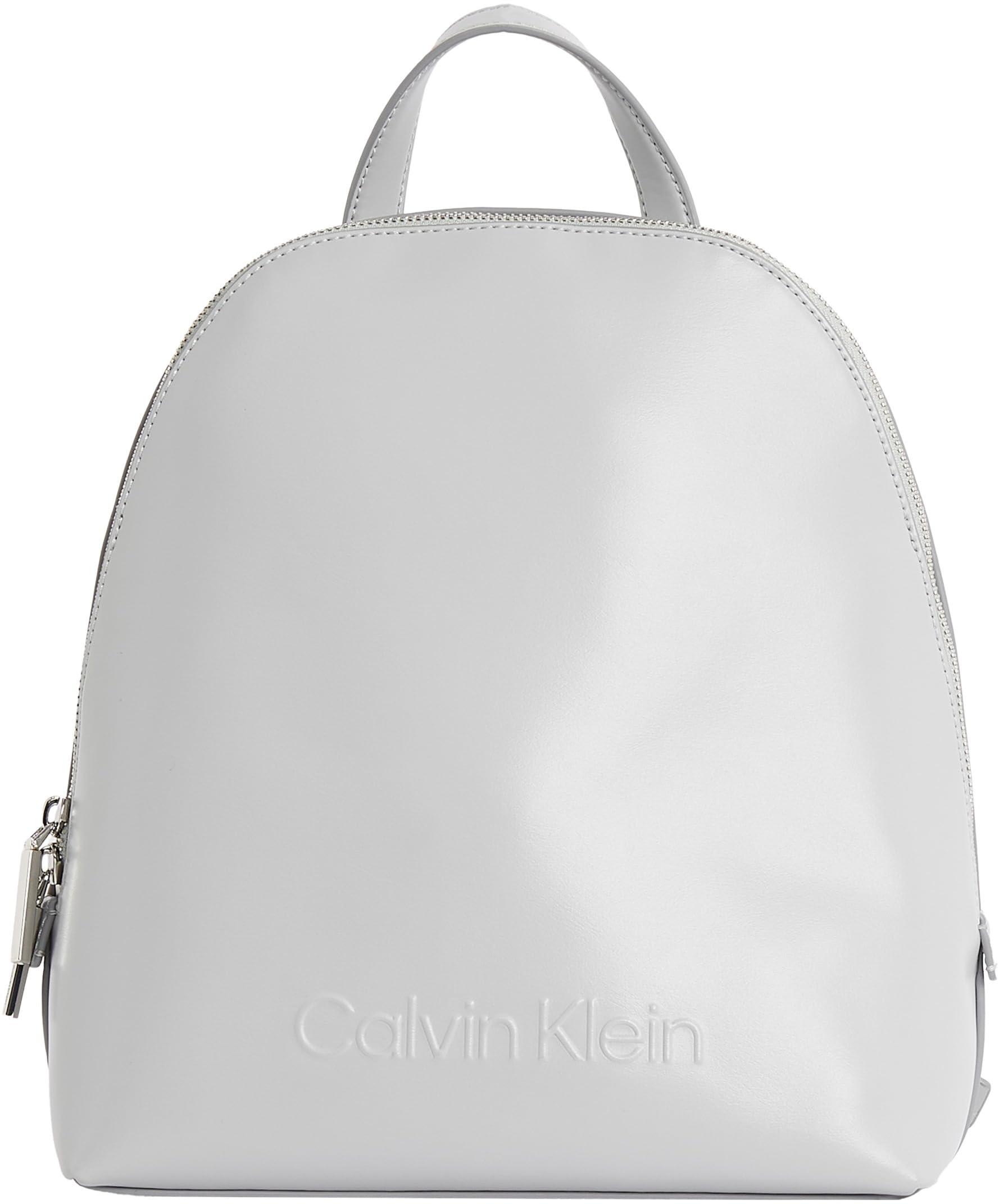 Calvin Klein Damen Rucksack Embossed Round Elegant