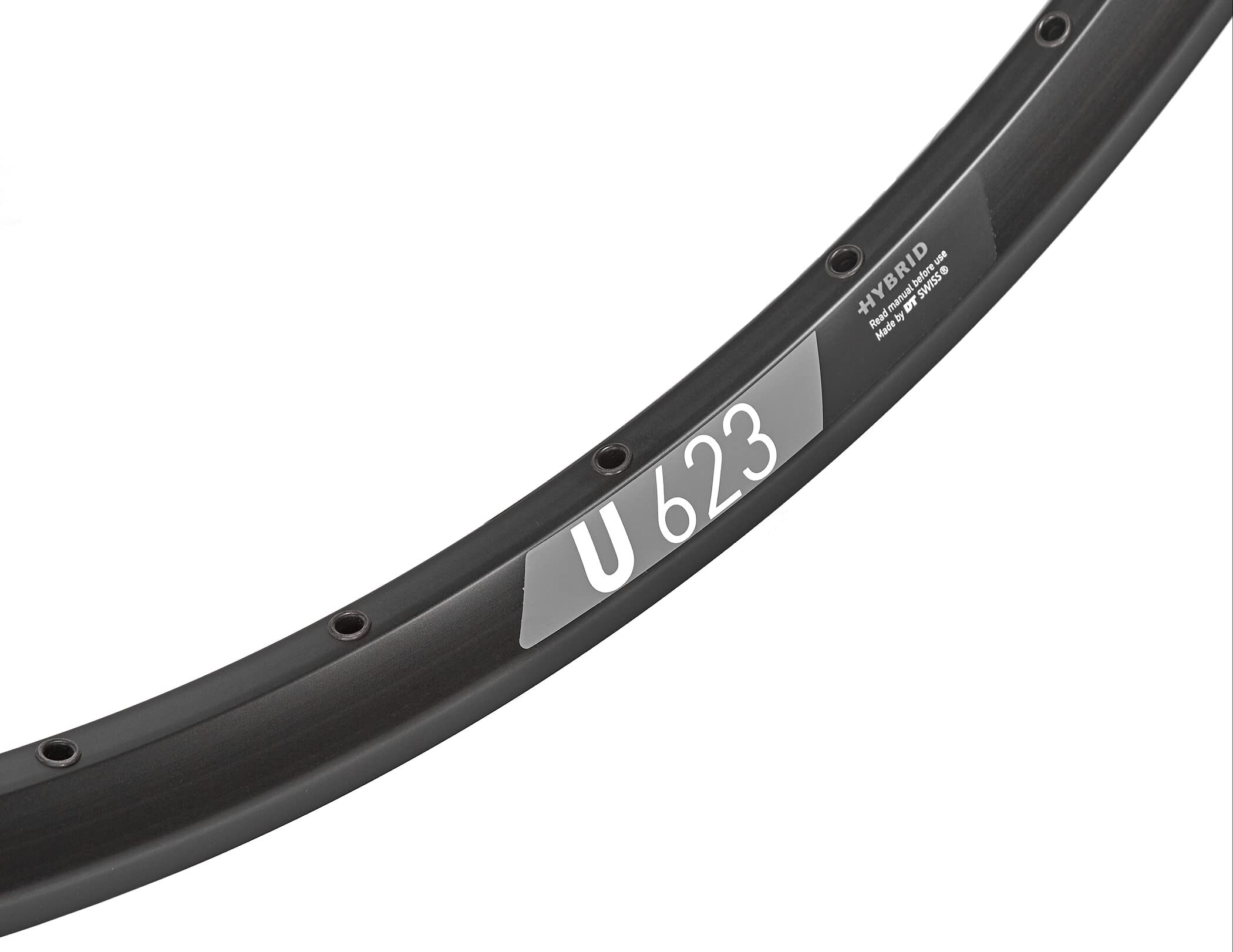 DT Swiss U 623 Hybrid disco specifico 28 fori Schrader forato nero - 29 / 700c