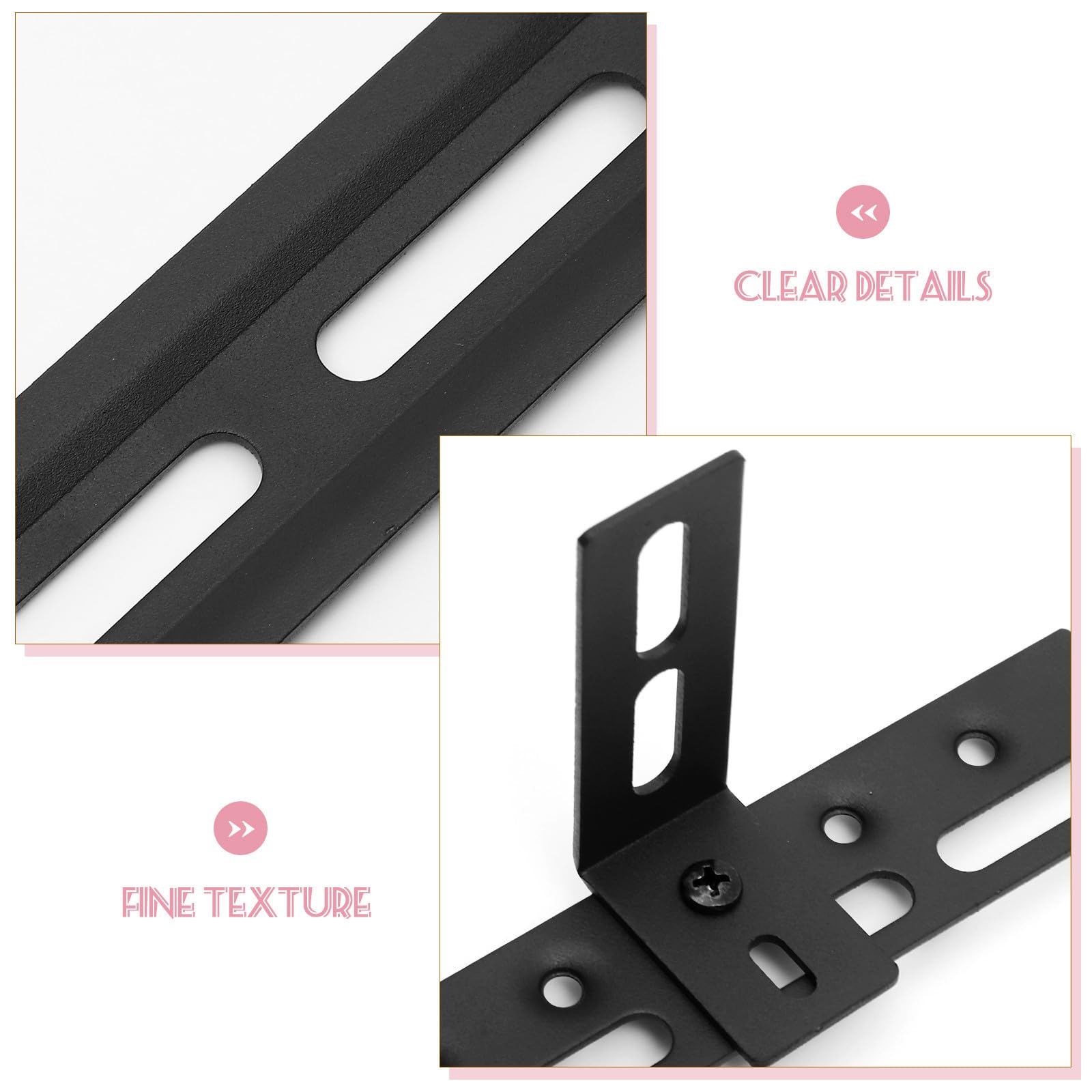 Ciieeo Soporte de Altavoz para Barra, Hierro Negro, 22 Libras