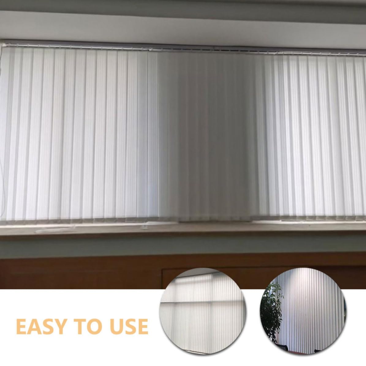 10 Pièces Lamelles de Remplacement et PVC Blanches Installation Facile Réparation Pratique pour Stores Verticaux pour Stores de Fenêtres et Portes Coulissantes