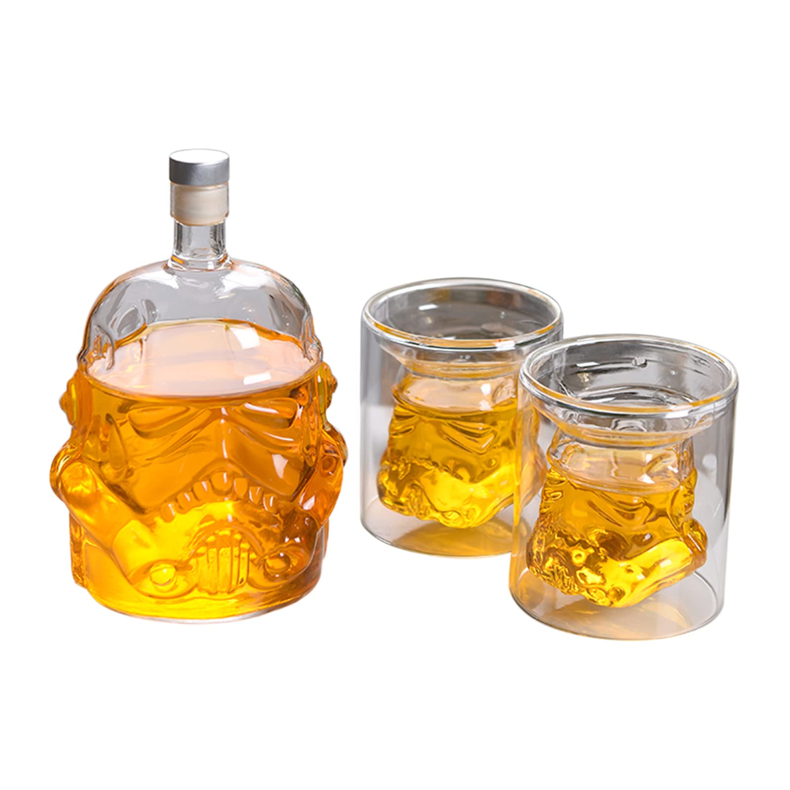 Whiskey Decanter Set, Personalized Decanter,Whiskey Decanter Crafted with Clear Glass for Liquor, Scotch, Bourbon, Brandy, Vodka, Cocktail(B)
