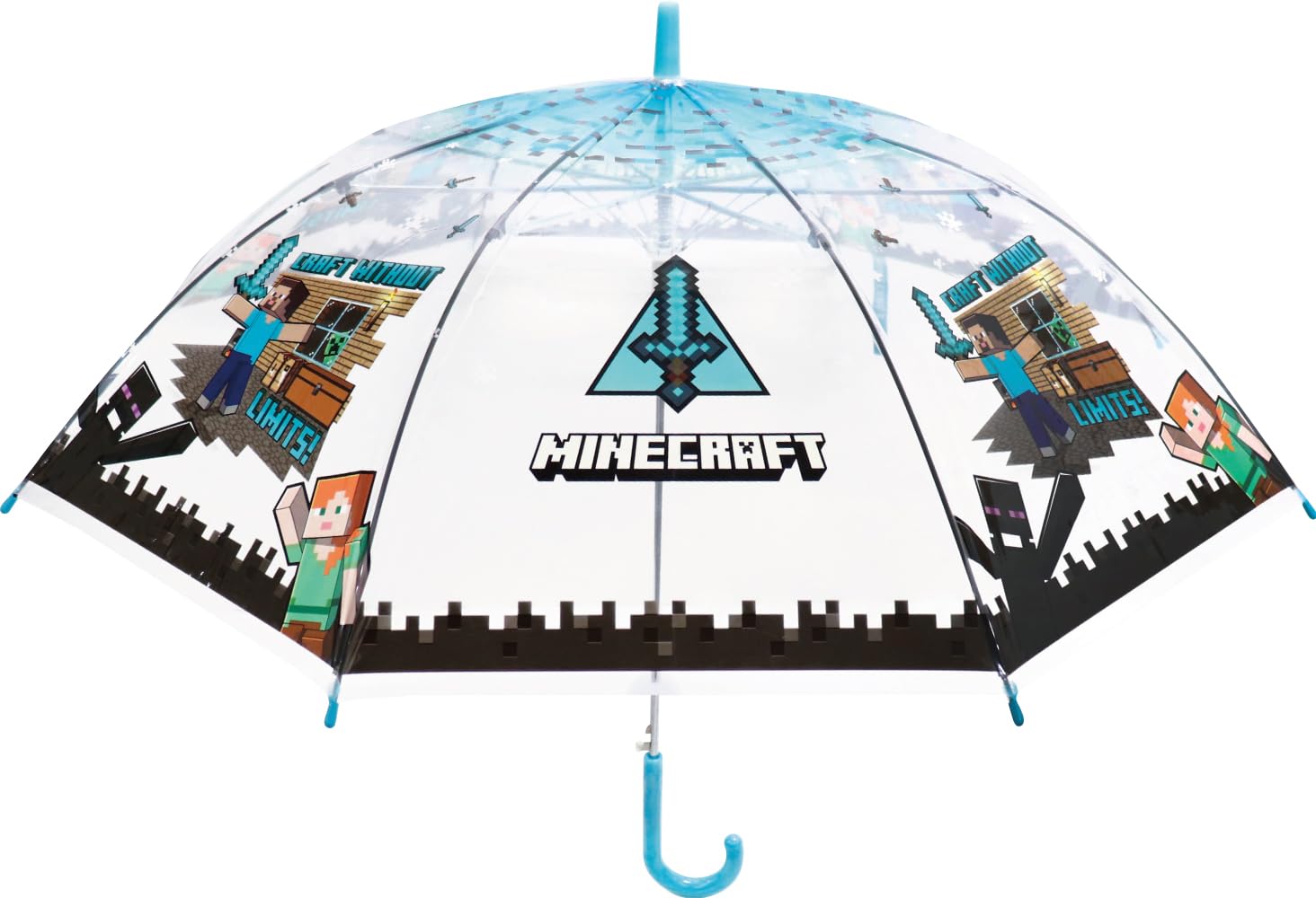 マインクラフトビニール傘 ソード 親骨55cm ジェイズプランニング 32506