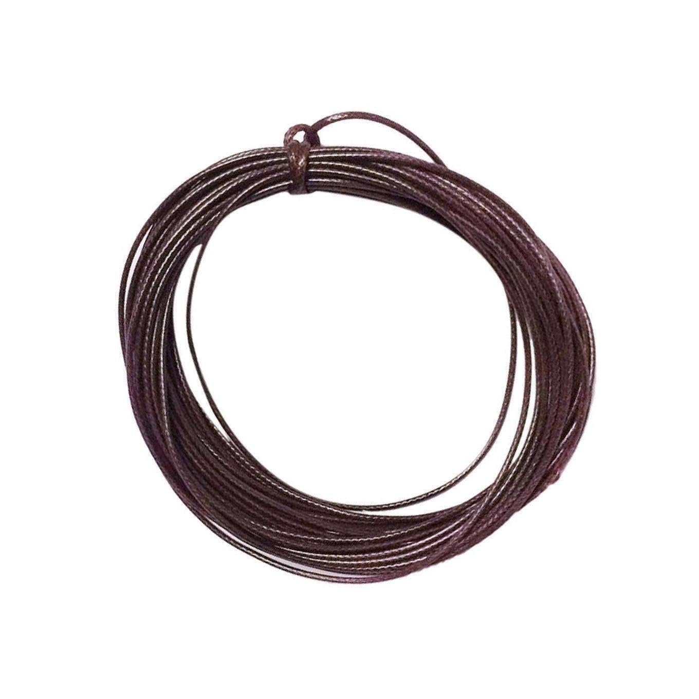 KIXZSAZ Premium 10m Waxed Nylon Cord Jewelry Making String Findings Bracelets Jewellery, Coffee, 10M