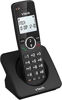 VTech ES2000 DECT Cordless Phone with Nuisance Call Blocker,Easy-to-Read Backlit Display,ECO Mode,Landline Phone with 18 Hours Talk-time,Volume Booster,Handsfree Speakerphone,Speed Dial,Single Handset