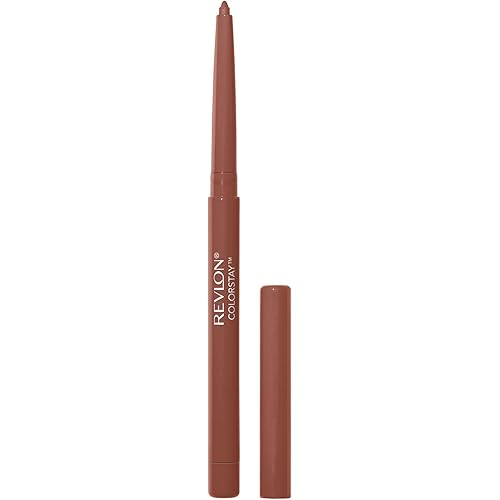 Revlon Lip Liner, Colorstay Face Makeup with Built-in-Sharpener, Longwear Rich Lip Colors, Smooth Application, 630 Nude