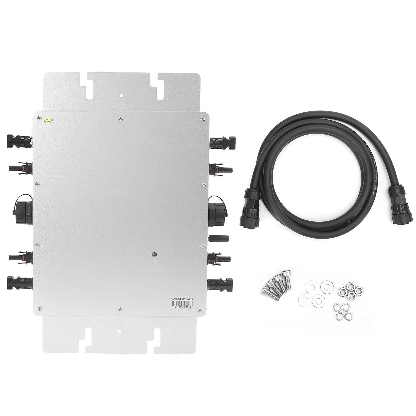 FTVOGUE Inwerter Solarny Monitorowanie WiFi Mikroinwerter Sieciowy 1400W IP65 MPPT 36 do 50V Auto 110V 220V Czysta Fala Sinusoidalna dla Użytkowników Domowych Paneli Słonecznych