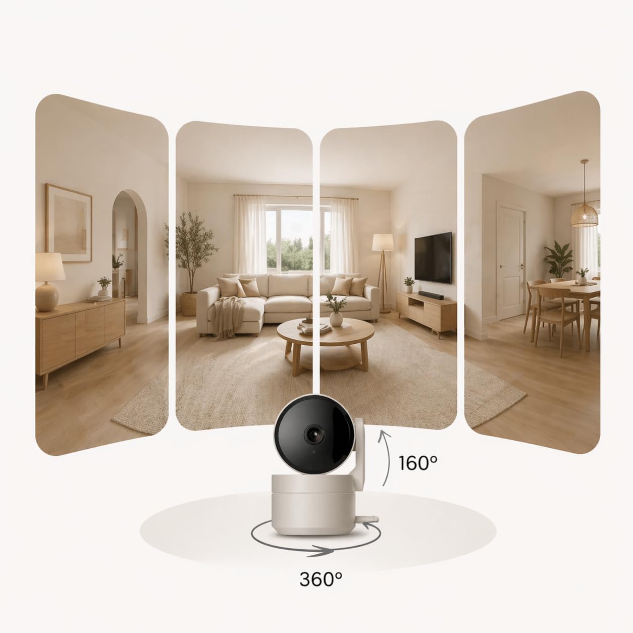 Daewoo Security - Pack Alarme Maison WiFi Vigilia VIG103 – sans Fil sans Abonnement, Caméra Full HD, Sirène Extérieure, Détecteurs Mouvement & Ouverture, Compatible Animaux, App Mobile
