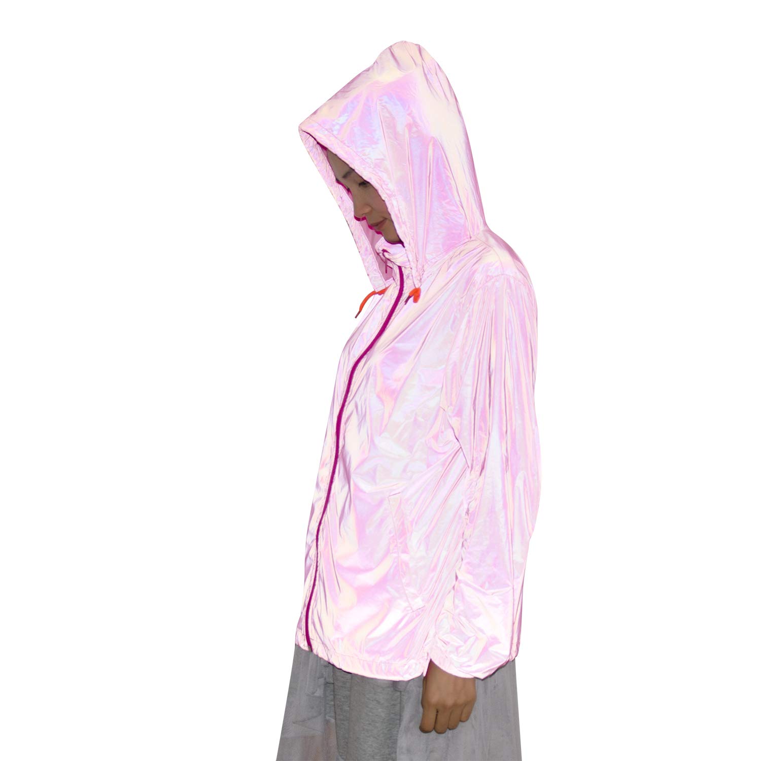 Rainbow Reflective Jacket with Hoodie 