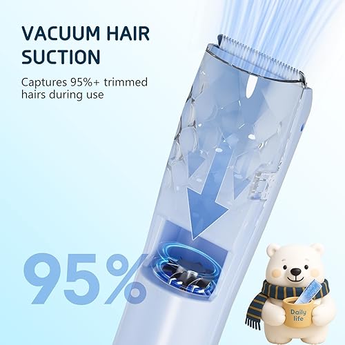 Miniatura 2 de DAILYLIFE Cortapelos para bebés, cortapelos silenciosos para niños con autismo, kit de corte sensorial de pelo de bebé, recortador de pelo