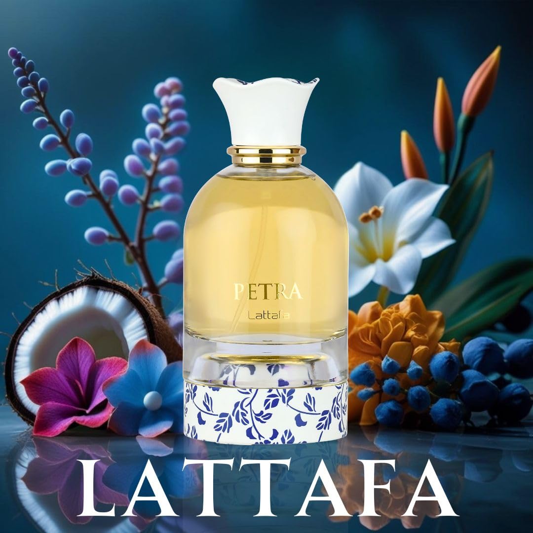 Amazon.com : Lattafa Petra Eau de Parfum Spray for Women - 100ml