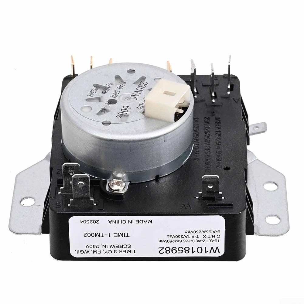 Timer asciugatrice WPW10185982 ricambio | Preciso controllo del tempo, impedisce il surriscaldamento, risparmio energetico, sostituisce vecchie parti difettose