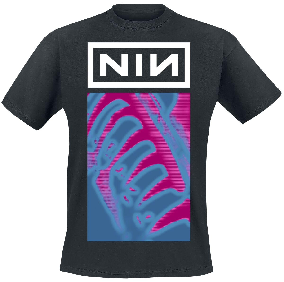 Nine Inch Nails T Shirt Pretty Hate Machine Neon Band Logo