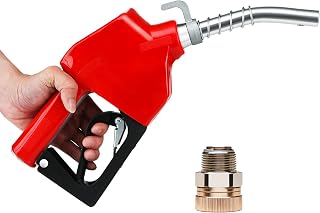 VEVOR Automatic Fuel Nozzle, 3/4" NPT Inlet Thread & 13/16" Spout, 11 GPM Max Flow Rate, Auto Shut Off, Aluminum & PVC Gas Pump Handle with 360° Swivel for Gasoline Diesel Kerosene Biodiesel Refilling