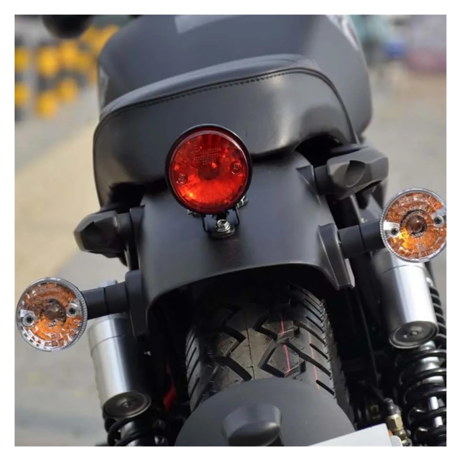 1PC Fanale Posteriore Per Motocicletta ABS Nero Indicatore Di Arresto Della Motocicletta Per Keeway K 125 202 QJ200-2H Qianjiang Fanalino Posteriores