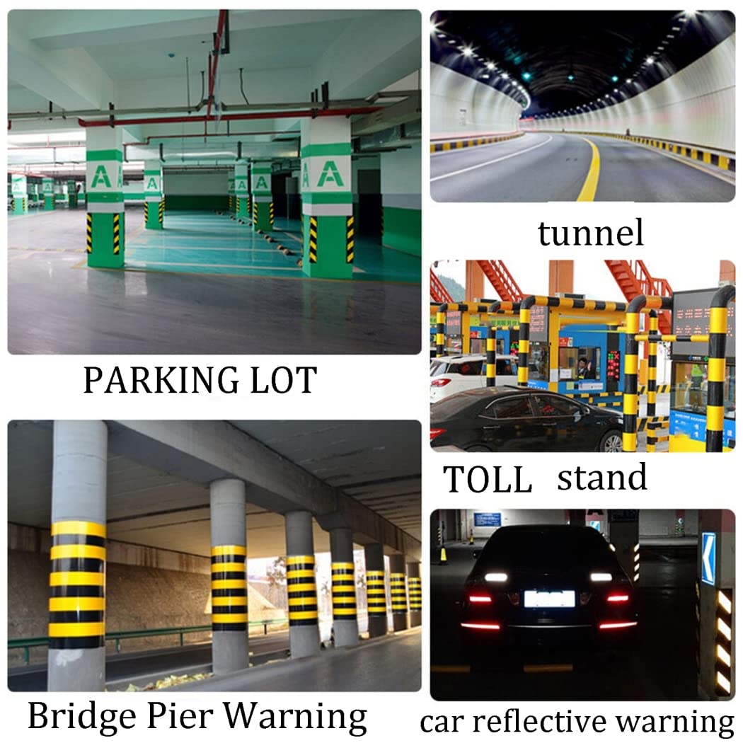 QWEQWE Cinta De Advertencia De Peligro - 45,7 M X 5 Cm - Cinta De Barrera De Señalización Adhesiva Pet, Rollo De Cintas De Seguridad - Señalización De Carril,Rojo