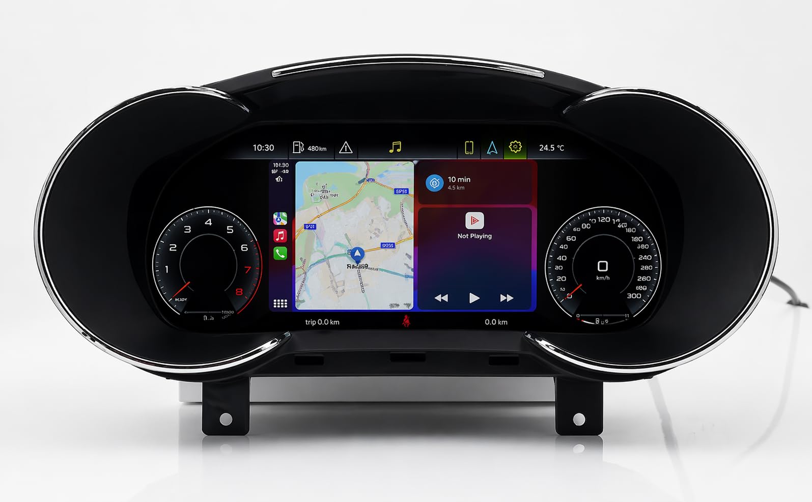 VIBEX Tachimetro Digitale 10,25 per Audi A3, S3, RS3 8V 2013-2019 |Virtual Cockpit LCD Full HD | Apple CarPlay Android Auto Wireless | Navigazione GPS | Plug & Play | Comandi al Volante |