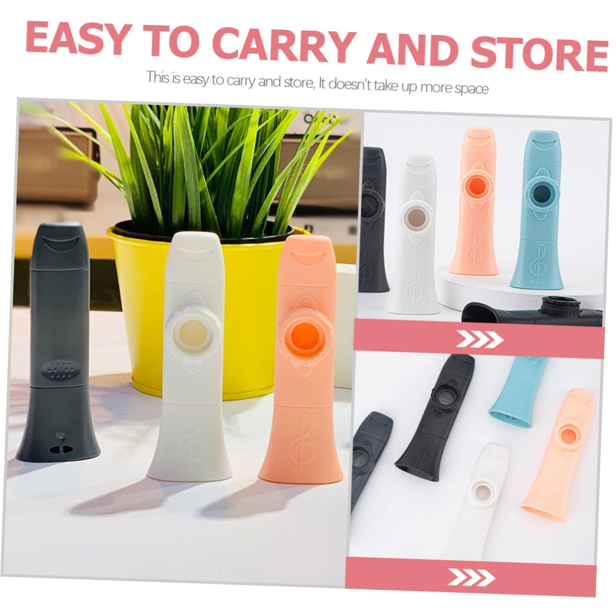 SUPVOX Portable Plastic Kazoo Performance Musical Instrument for Easy Learning Compatible with Guitars and Ukuleles Lightweight Design for Beginners and Musicians