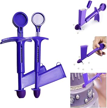 Plastic Pearl Applicator Fondant Pearl Ball Applicator SugarCraft Cake Decorating Tools Plunger 3mm and 6mm