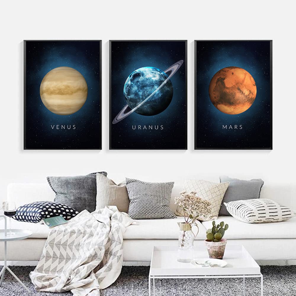 Amazon.co.jp: BAIQIAOLIYI 金星火星天王星惑星ノルディックポスター