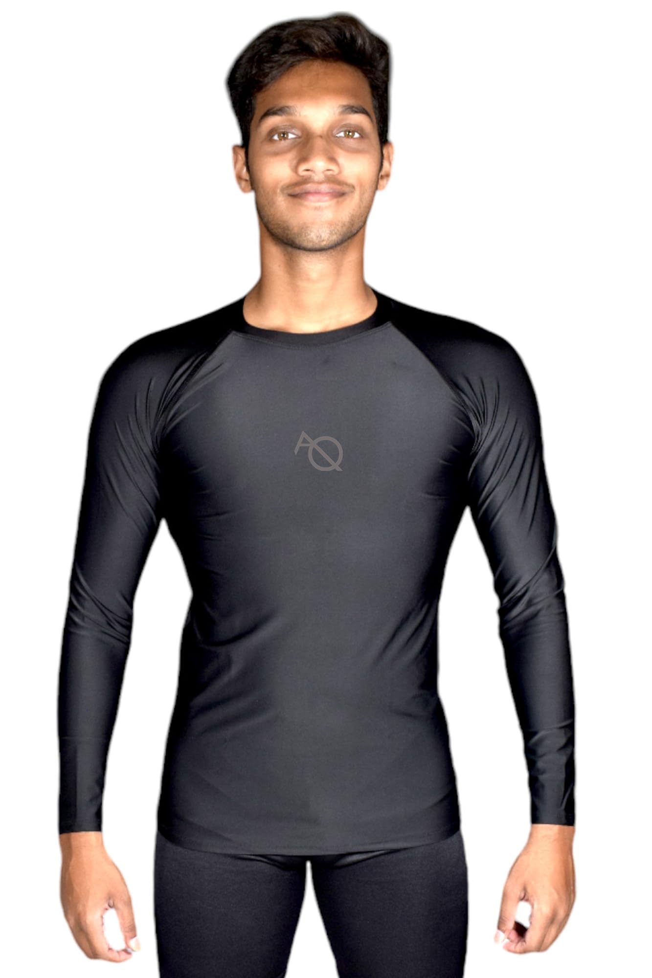 Spandex Regular Fit Full Sleeves T-Shirt for Men | Breathable, Quick Drying Tshirt for Swimming, Waterpark, Sports, Gym, Running