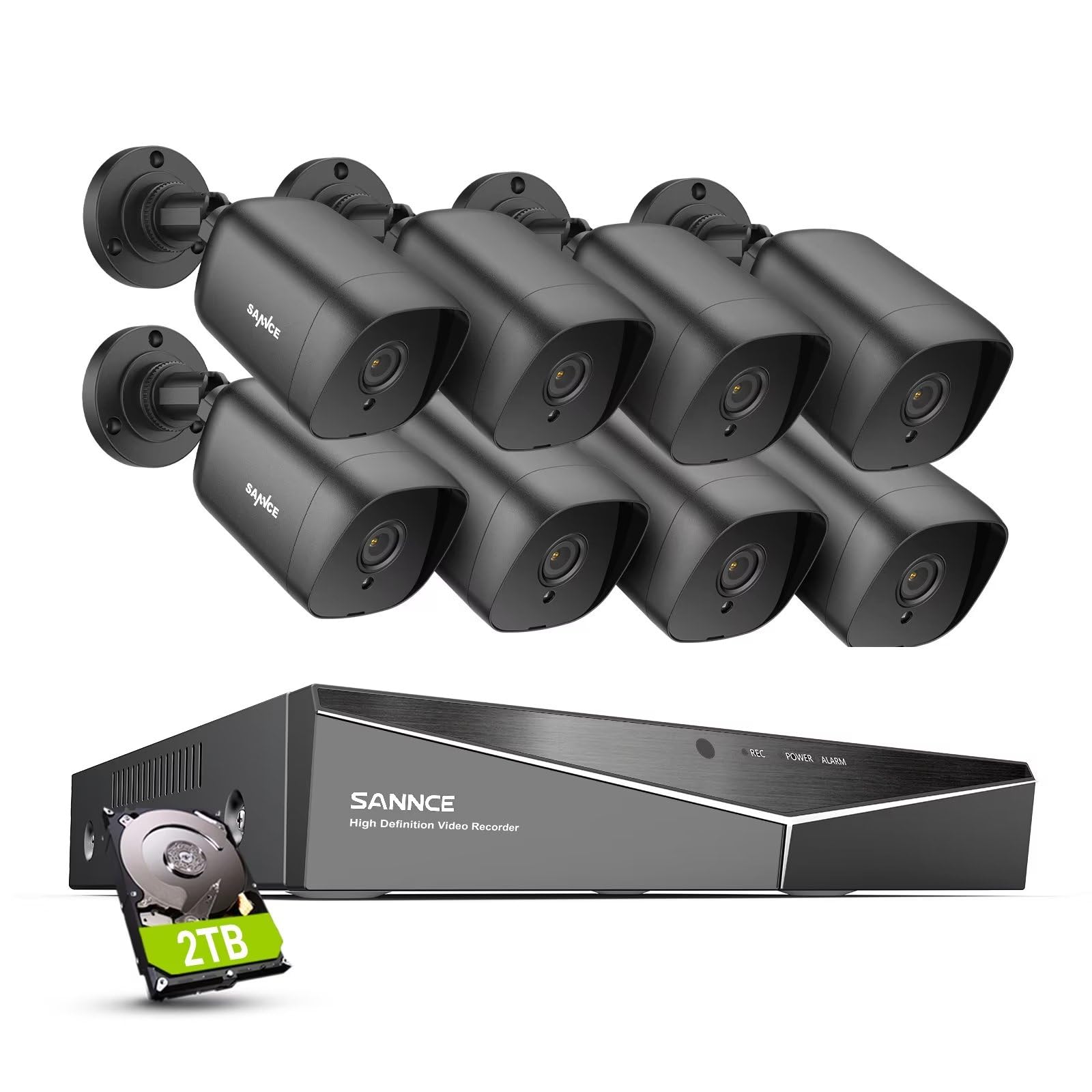 Amazon.com : SANNCE 5MP CCTV Camera System, 5 in 1 DVR Hybrid