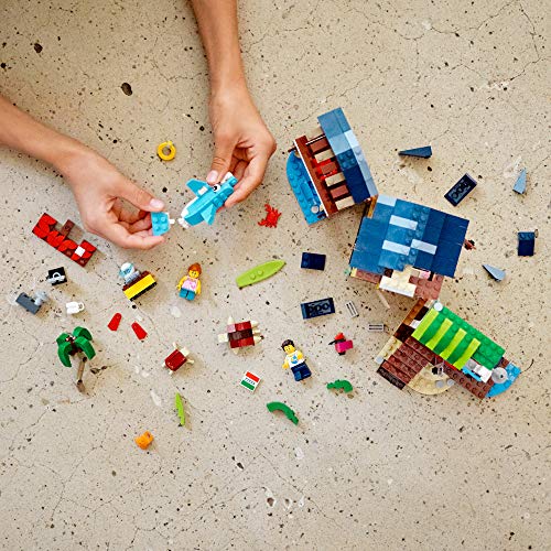 LEGO Creator 3in1 Surfer Beach House 31118 Building Kit Featuring Beach Hut and Animal Toys, New 2021 (564 Pieces) – Bild 7