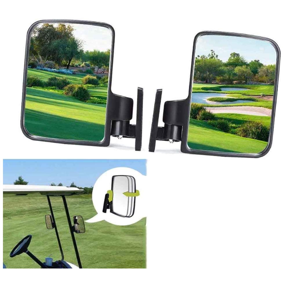 Buy QWSA 2X Golf Cart Mirrors,Golf Cart Side View Mirror Universal Golf