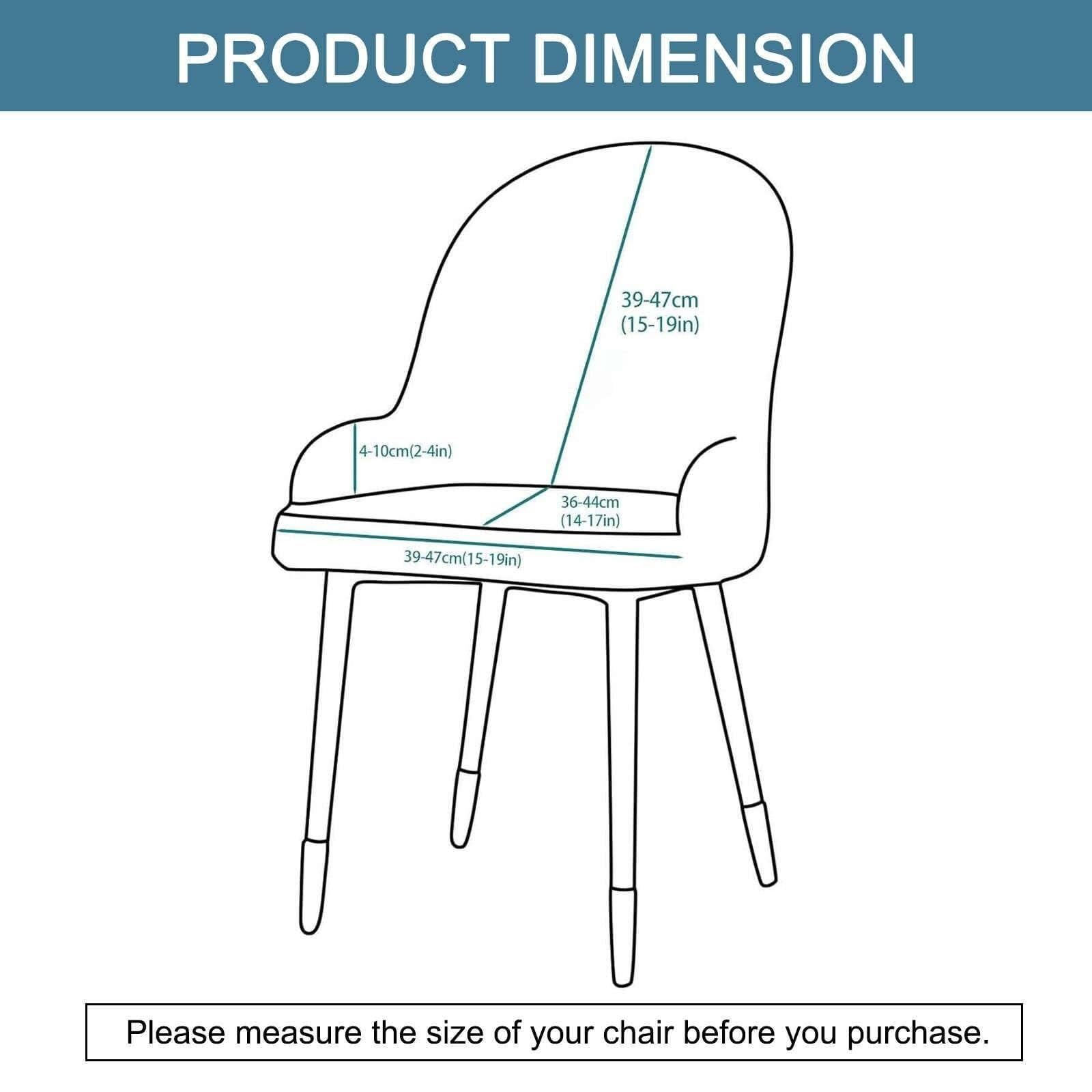 Housse de Chaise de Salle à Manger Extensible, Amovible et Lavable, idéale for la décoration de la Salle à Manger - Gris Clair(A,6ps)