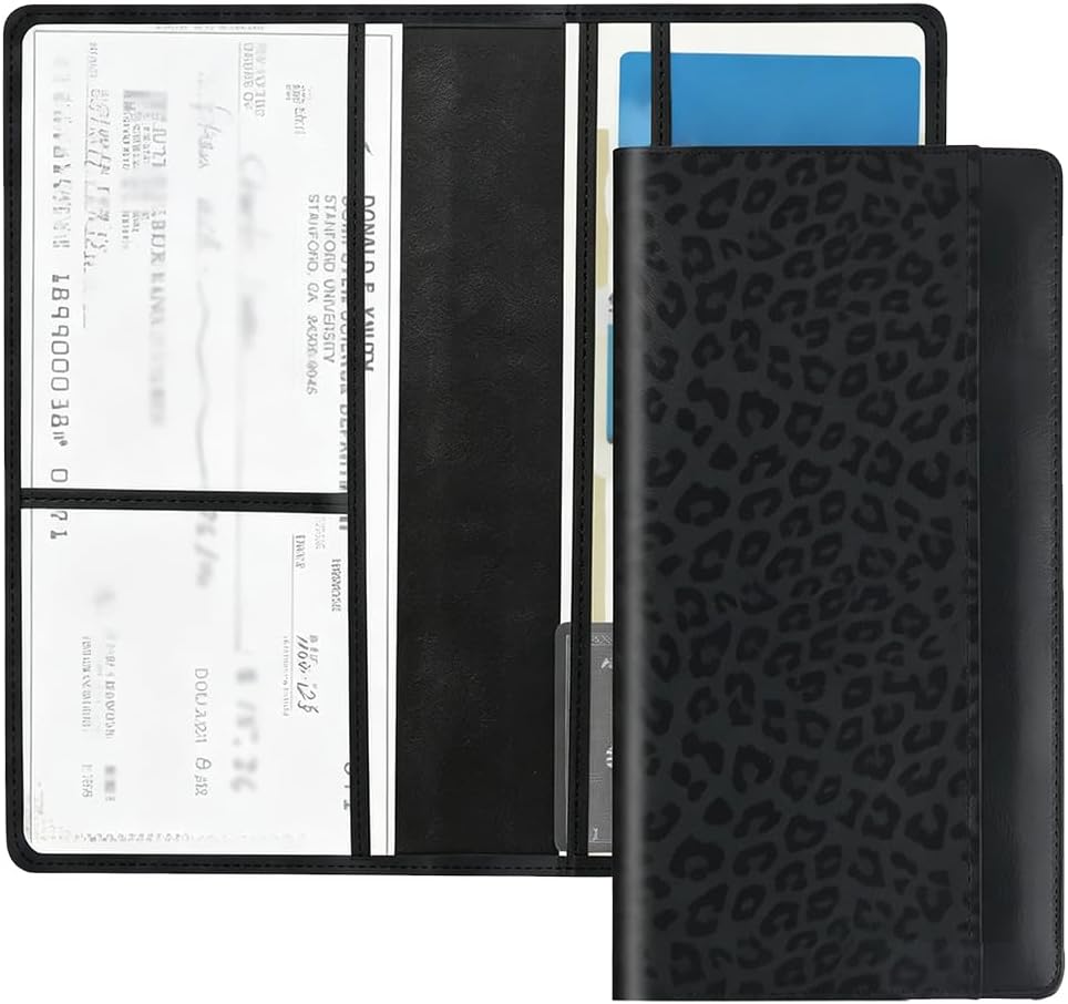 Car Registration and Insurance Holder with Magnetic Closure, Leather