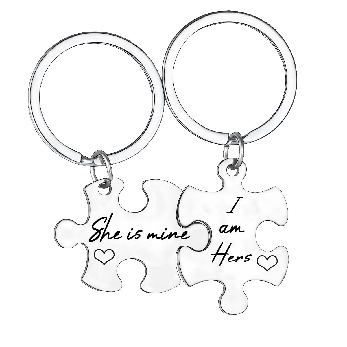 2 Pcs Lesbian Couples Keychain Set Anniversary Valentine's Day Gift For Lesbian Girlfriend Keychain For LGBT Birthday Gift