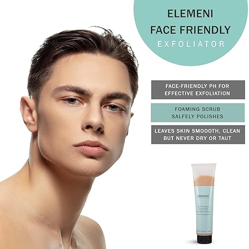 Miniatura 5 de elemeni Exfoliante facial para el cuidado de la piel, exfoliante facial orgánico para hombres y mujeres, limpiador facial y mascarilla revitalizante