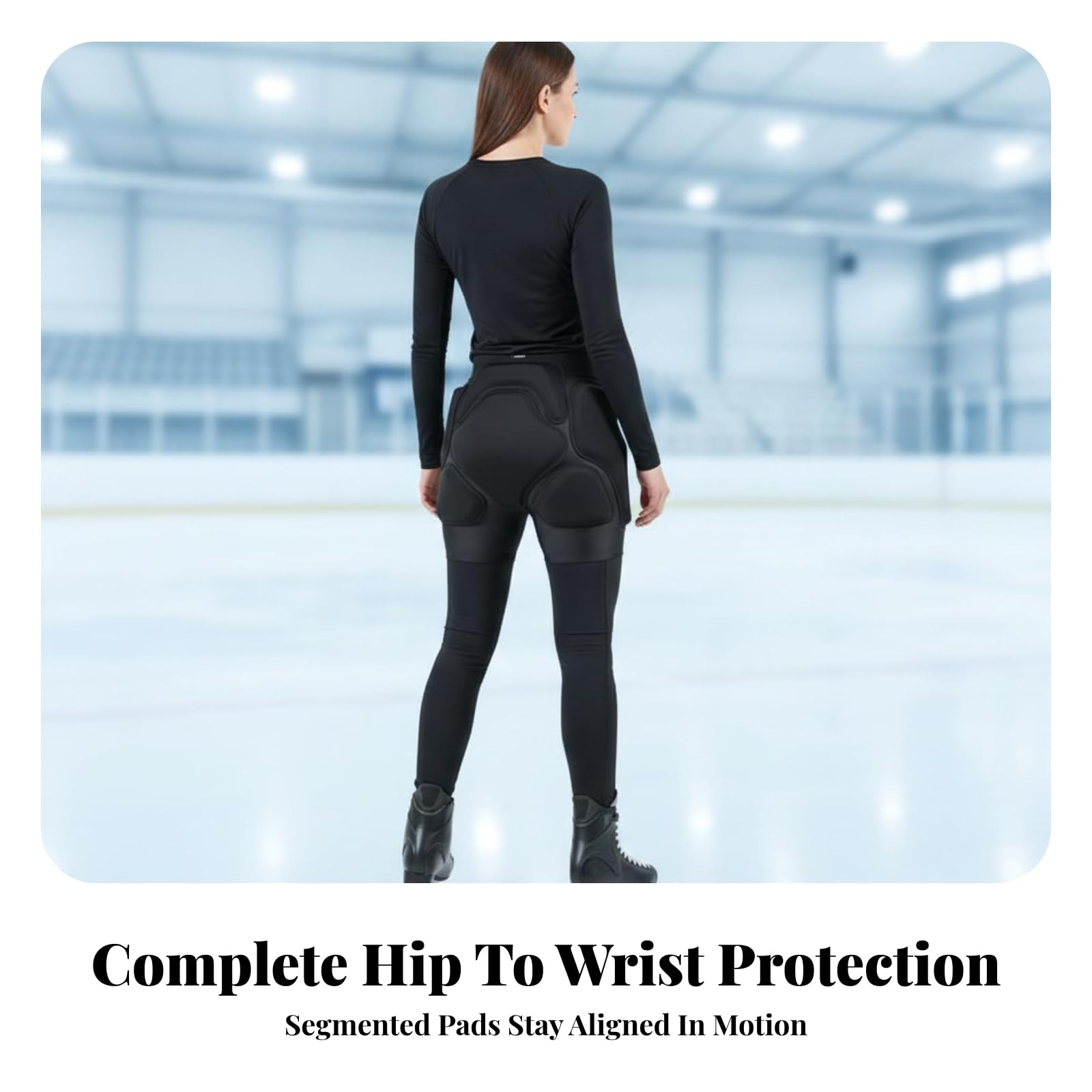 Stoßdämpfend 3D Hüftprotektor | Skate-Shorts mit Ethylenvinylacetatpolsterung, elastischer Bund, Shorts mit Ethylenvinylacetatsteißbeinpolster