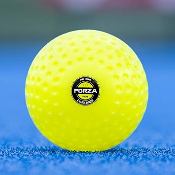 FORZA XL Junior Hockey Balls Large Dimpled Youth Training Balls for Skill Development Durable Grade 1 PVC Construction Available in Packs of 1 & 4