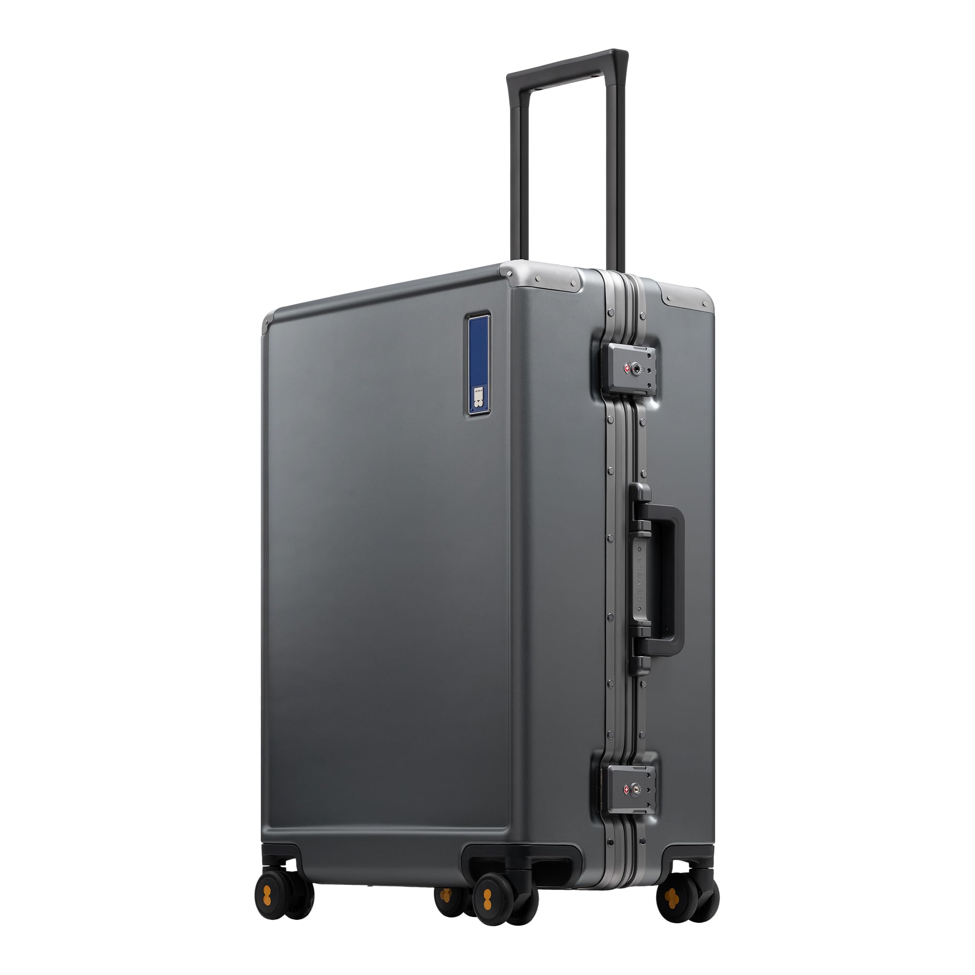 LEVEL8 Koffer, Reisekoffer Aluminium Rahmen, Handgepäck Koffer Cabin Trolley Hartschalen Spinner Mit Doppelte TSA Schloss Koffer Reißverschlussloses Gepäck-HeGent